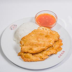 Smažené kuřecí řízečky s omáčkou dle výběru + rýže